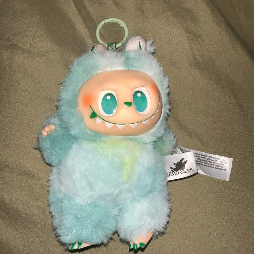 Blue Monster Plush Keychain- Lafufu Serenity Character